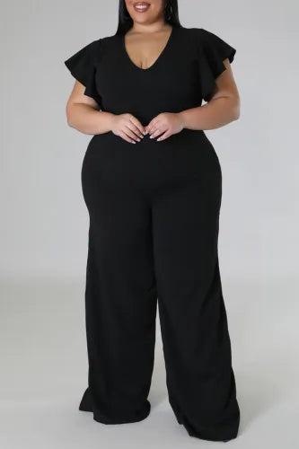 The Signature Black Wide Leg Jumpsuit