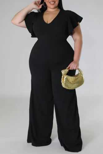 The Signature Black Wide Leg Jumpsuit