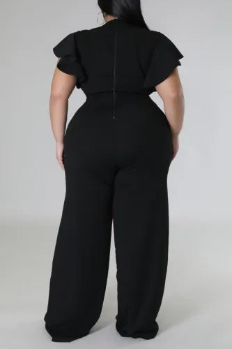 The Signature Black Wide Leg Jumpsuit